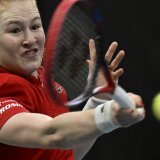 Celine Naef s'est bien battue, mais en vain KEYSTONE/PETER SCHNEIDER